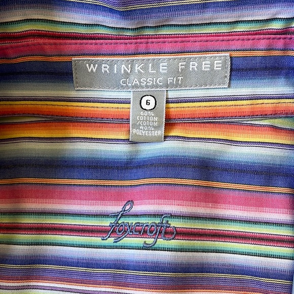 Foxcroft Stripes Button Down Shirt - Picture 5 of 5